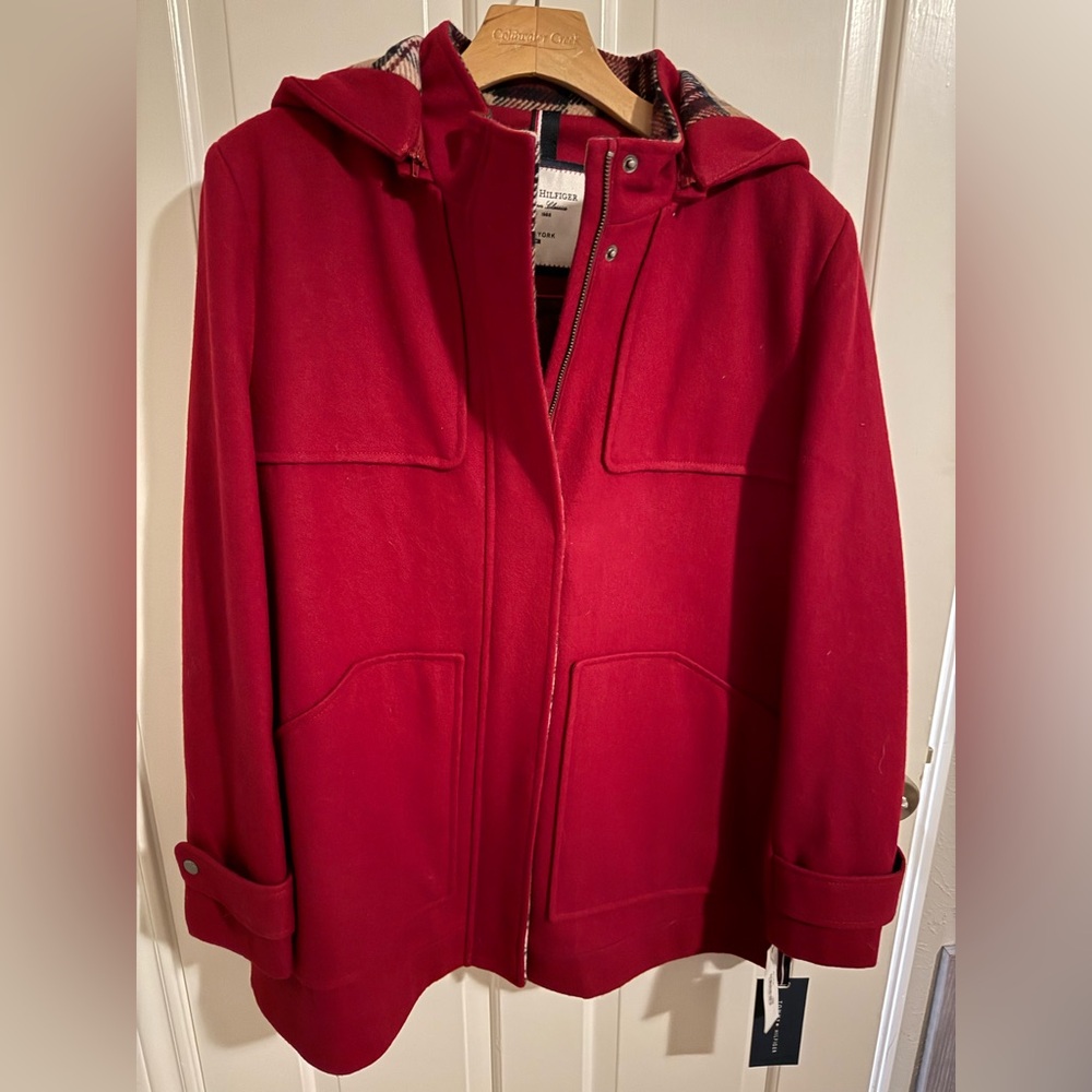 Tommy Hilfiger Deep Red Utility Jacket